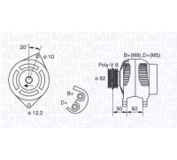 Генератор MAGNETI MARELLI 063321620010 063321620010 MAGNETI MARELLI - купить в магазине запчастей по Украине