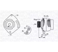 Генератор MAGNETI MARELLI 063377030010 063377030010 MAGNETI MARELLI - купить в магазине запчастей по Украине