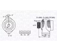 Генератор MAGNETI MARELLI 063377491010 063377491010 MAGNETI MARELLI - купить в магазине запчастей по Украине