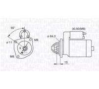 Стартер MAGNETI MARELLI 063521070910 063521070910 MAGNETI MARELLI - купить в магазине запчастей по Украине