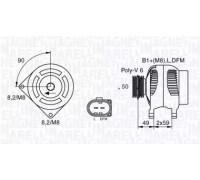 Генератор MAGNETI MARELLI 063533250130 063533250130 MAGNETI MARELLI - купить в магазине запчастей по Украине