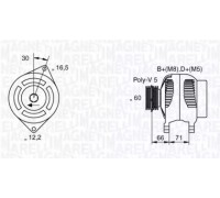 Генератор MAGNETI MARELLI 063533250580 063533250580 MAGNETI MARELLI - купить в магазине запчастей по Украине
