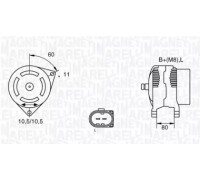 Генератор MAGNETI MARELLI 063533251220 063533251220 MAGNETI MARELLI - купити в магазині запчастин по Україні