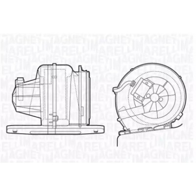 Вентилятор салона 069412661010 MAGNETI MARELLI - купить в магазине запчастей по Украине
