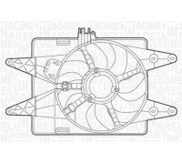 Вентилятор, охлаждение двигателя MAGNETI MARELLI 069422025010 069422025010 MAGNETI MARELLI - купить в магазине запчастей по Украине
