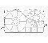 Вентилятор, охлаждение двигателя MAGNETI MARELLI 069422321010 069422321010 MAGNETI MARELLI - купить в магазине запчастей по Украине