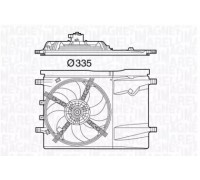 Вентилятор, охлаждение двигателя MAGNETI MARELLI 069422577010 069422577010 MAGNETI MARELLI - купить в магазине запчастей по Украине