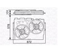 Вентилятор, охлаждение двигателя MAGNETI MARELLI 069422583010 069422583010 MAGNETI MARELLI - купить в магазине запчастей по Украине