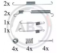 Комплектующие, тормозная колодка A.B.S. 0822Q 0822Q A.B.S. - купить в магазине запчастей по Украине