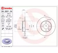 08263134 BREMBO - купить в магазине запчастей по Украине