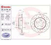 Тормозной диск BREMBO 08.5178.3X 0851783X BREMBO - купить в магазине запчастей по Украине