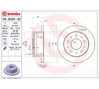 08809440 BREMBO - купить в магазине запчастей по Украине