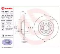 08884320 BREMBO - купить в магазине запчастей по Украине
