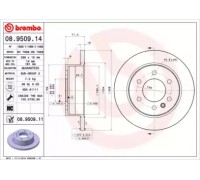 08950911 BREMBO - купить в магазине запчастей по Украине
