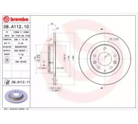 Тормозной диск BREMBO 08.A112.10 08A11210 BREMBO - купить в магазине запчастей по Украине