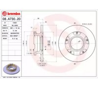 Тормозной диск BREMBO 08.A730.20 08A73020 BREMBO - купить в магазине запчастей по Украине