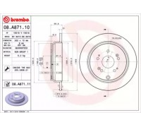 08A87110 BREMBO - купить в магазине запчастей по Украине
