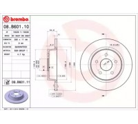 08B60110 BREMBO - купить в магазине запчастей по Украине