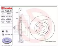 Тормозной диск BREMBO 09.7142.31 09714231 BREMBO - купить в магазине запчастей по Украине