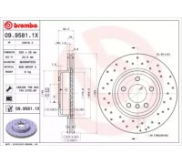 Тормозной диск BREMBO 09.9581.1X 0995811X BREMBO - купить в магазине запчастей по Украине