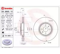 Тормозной диск BREMBO 09.9895.10 09989510 BREMBO - купить в магазине запчастей по Украине