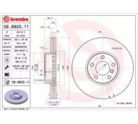 Тормозной диск BREMBO 09.9923.11 09992311 BREMBO - купить в магазине запчастей по Украине
