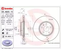 09A82010 BREMBO - купить в магазине запчастей по Украине