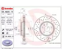 09A8201X BREMBO - купить в магазине запчастей по Украине