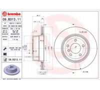 Тормозной диск BREMBO 09.B313.11 09B31311 BREMBO - купить в магазине запчастей по Украине