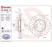 Тормозной диск BREMBO 09.B356.1X 09B3561X BREMBO - купить в магазине запчастей по Украине