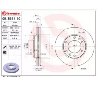 09B61110 BREMBO - купити в магазині запчастин по Україні