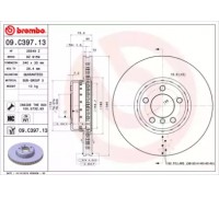 Тормозной диск BREMBO 09.C397.13 09C39713 BREMBO - купить в магазине запчастей по Украине