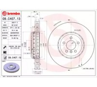 Тормозной диск BREMBO 09.C407.13 09C40713 BREMBO - купить в магазине запчастей по Украине