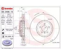 Тормозной диск BREMBO 09.C408.13 09C40813 BREMBO - купить в магазине запчастей по Украине