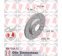 Тормозной диск ZIMMERMANN 100.1244.52 100124452 ZIMMERMANN - купить в магазине запчастей по Украине