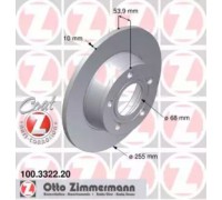 Тормозной диск ZIMMERMANN 100.3322.20 100332220 ZIMMERMANN - купить в магазине запчастей по Украине