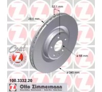 Тормозной диск ZIMMERMANN 100.3332.20 100333220 ZIMMERMANN - купить в магазине запчастей по Украине