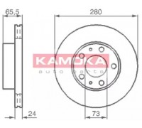 Тормозной диск KAMOKA 1031534 1031534 KAMOKA - купити в магазині запчастин по Україні