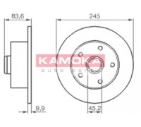Тормозной диск KAMOKA 1031660 1031660 KAMOKA - купить в магазине запчастей по Украине