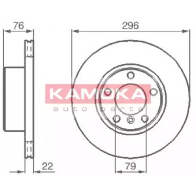 Тормозной диск 1031668 KAMOKA - купить в магазине запчастей по Украине
