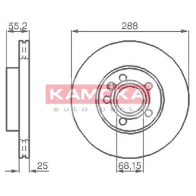 Тормозной диск 1031692 KAMOKA - купить в магазине запчастей по Украине