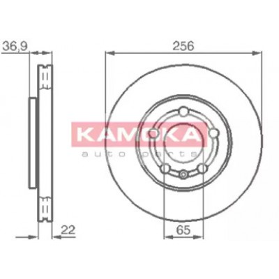 Тормозной диск 1031854 KAMOKA - купить в магазине запчастей по Украине