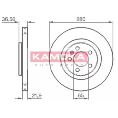 Тормозной диск 1031856 KAMOKA - купить в магазине запчастей по Украине