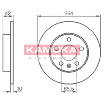 Тормозной диск 1032088 KAMOKA - купить в магазине запчастей по Украине
