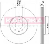 Тормозной диск KAMOKA 103310 103310 KAMOKA - купить в магазине запчастей по Украине