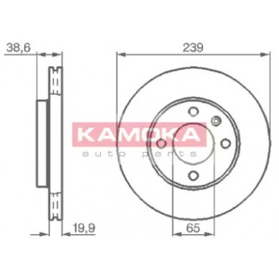 Тормозной диск 103350 KAMOKA - купить в магазине запчастей по Украине