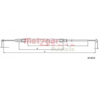 Трос, стояночная тормозная система METZGER 10.4233 104233 METZGER - купить в магазине запчастей по Украине