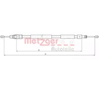 Трос, стояночная тормозная система METZGER 10.4708 104708 METZGER - купить в магазине запчастей по Украине