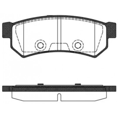 Комплект тормозных колодок, дисковый тормоз 104810 REMSA - купить в магазине запчастей по Украине