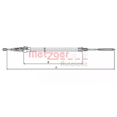 Трос, стояночная тормозная система 107137 METZGER - купить в магазине запчастей по Украине